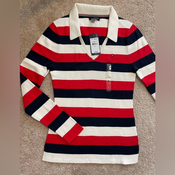 TOMMY HILFIGER Size S V-Neck Sweater - Picture 2 of 8